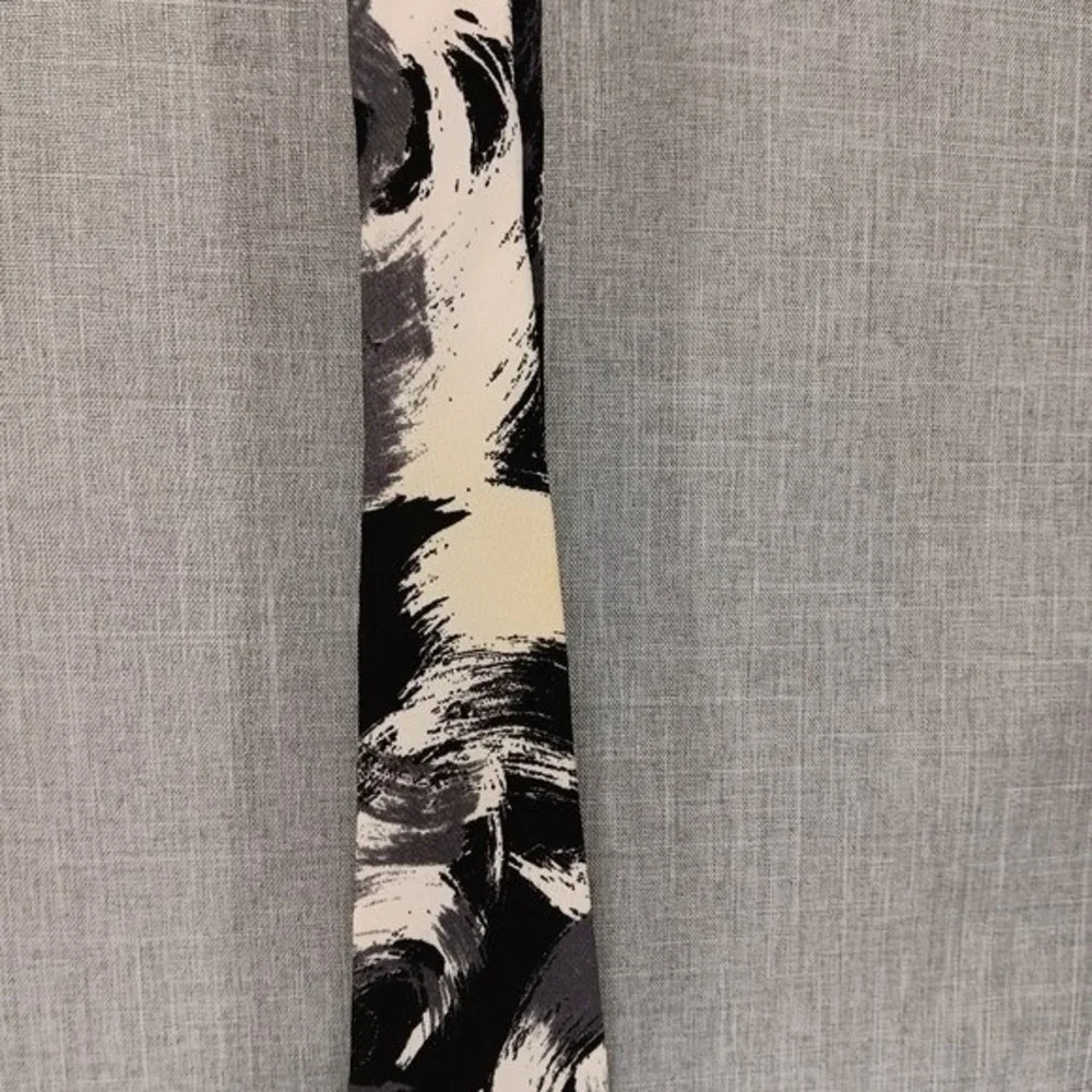 Vintage Don Loper Beverly Hills Silk Tie Lot 2 Abstract Art‎ Deco 80s Brutalist